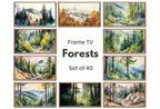 Set of 40 Frame TV Art Forest Wall Art Landscape Paintings. Instant Download. Green Nature and Mountain Decor for Samsung Frame TV – Frame TV Art Set