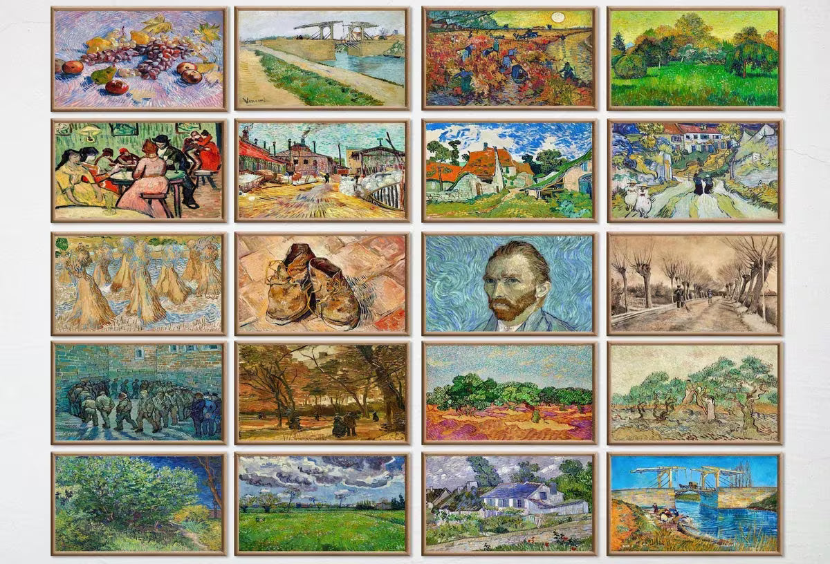 Set of 80 Samsung Frame TV 4K Art. Van Gogh Famous Paintings Mega Collection. Vincent Van Gogh Art Set. Instant Download Frame TV Art Pack – Frame TV Art Set