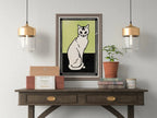Sitting Cat Vintage Art Nouveau Print Wall Art. Instant Download Cat Painting Retro Julie De Graag Printable Wall Art. Art Nouveau Poster – Printable Wall Art Digital Download – Digital Download