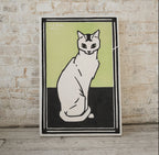 Sitting Cat Vintage Art Nouveau Print Wall Art. Instant Download Cat Painting Retro Julie De Graag Printable Wall Art. Art Nouveau Poster – Printable Wall Art Digital Download – Digital Download