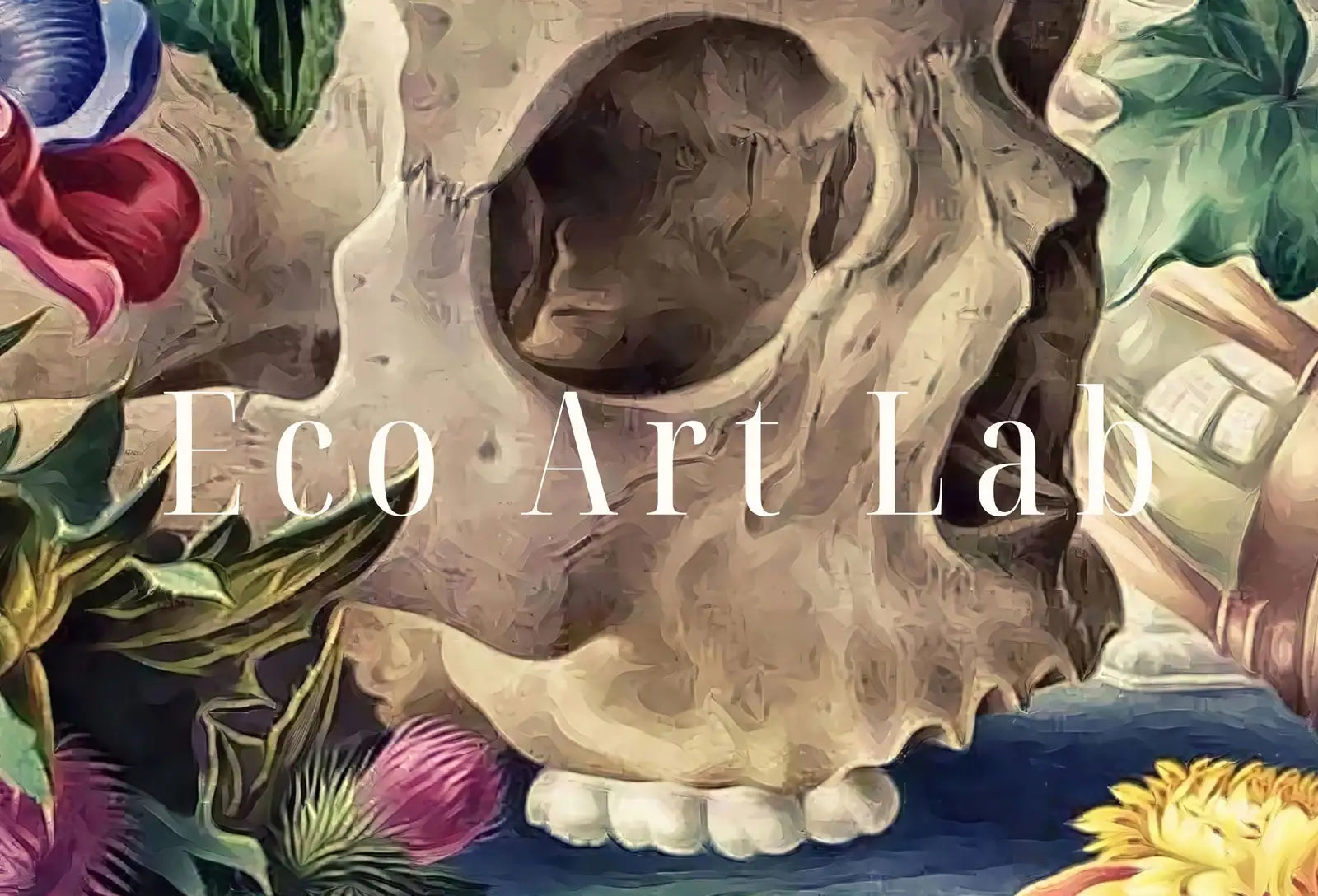 Second included artwork preview from Skull Painting Printable Wall Art, Vintage Skull With Colorful Flowers. Floral Skull Print Digital Download Skull Wall Decor Skeleton Poster featuring various scenes.