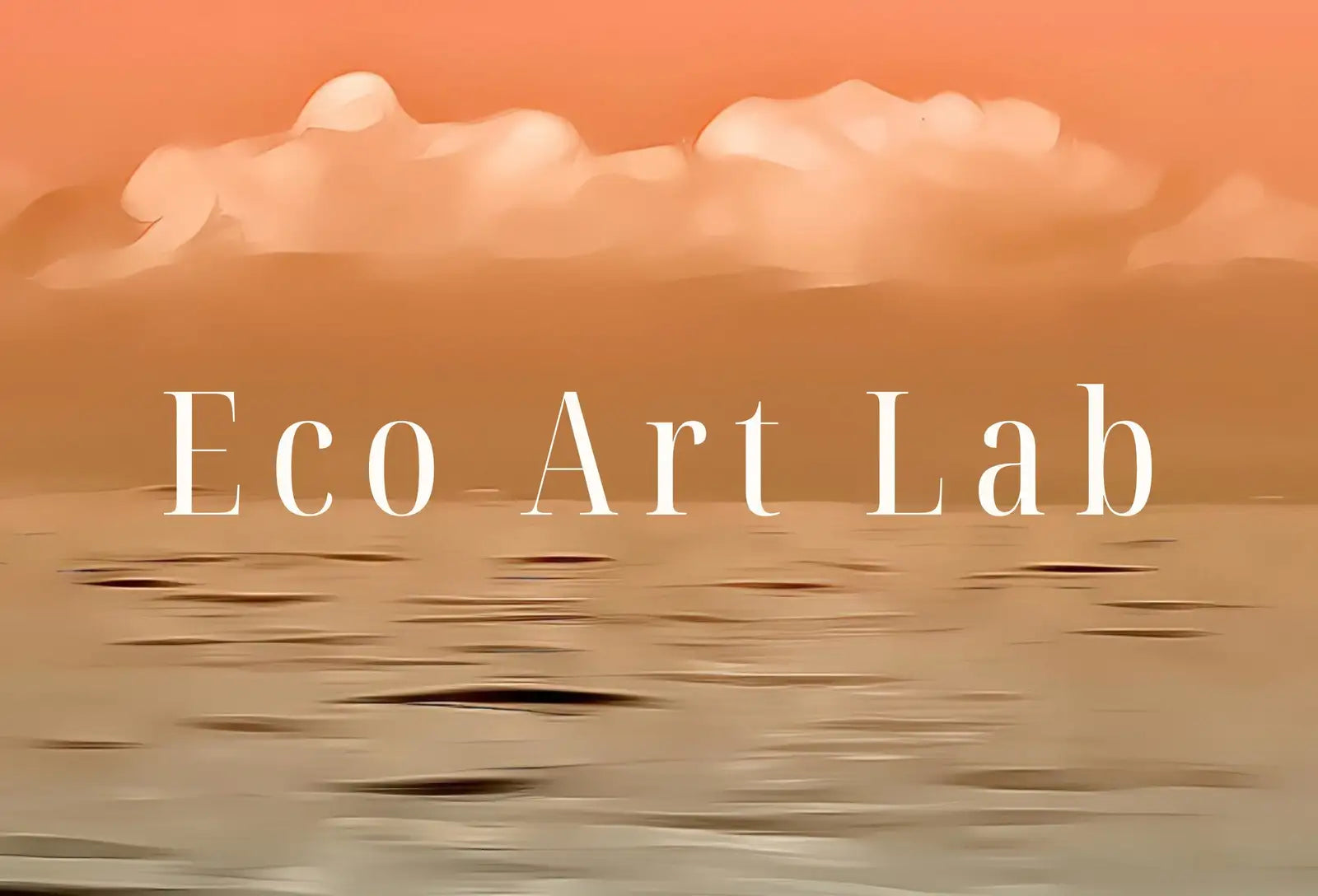 Detail view of artwork from Sky and Sea Gradient Evening Colors with Hazy Moon. Nautical Landscape Wall Art. Colorful Seascape Coastal Digital Printable Art. Beach Art. (variation 1)