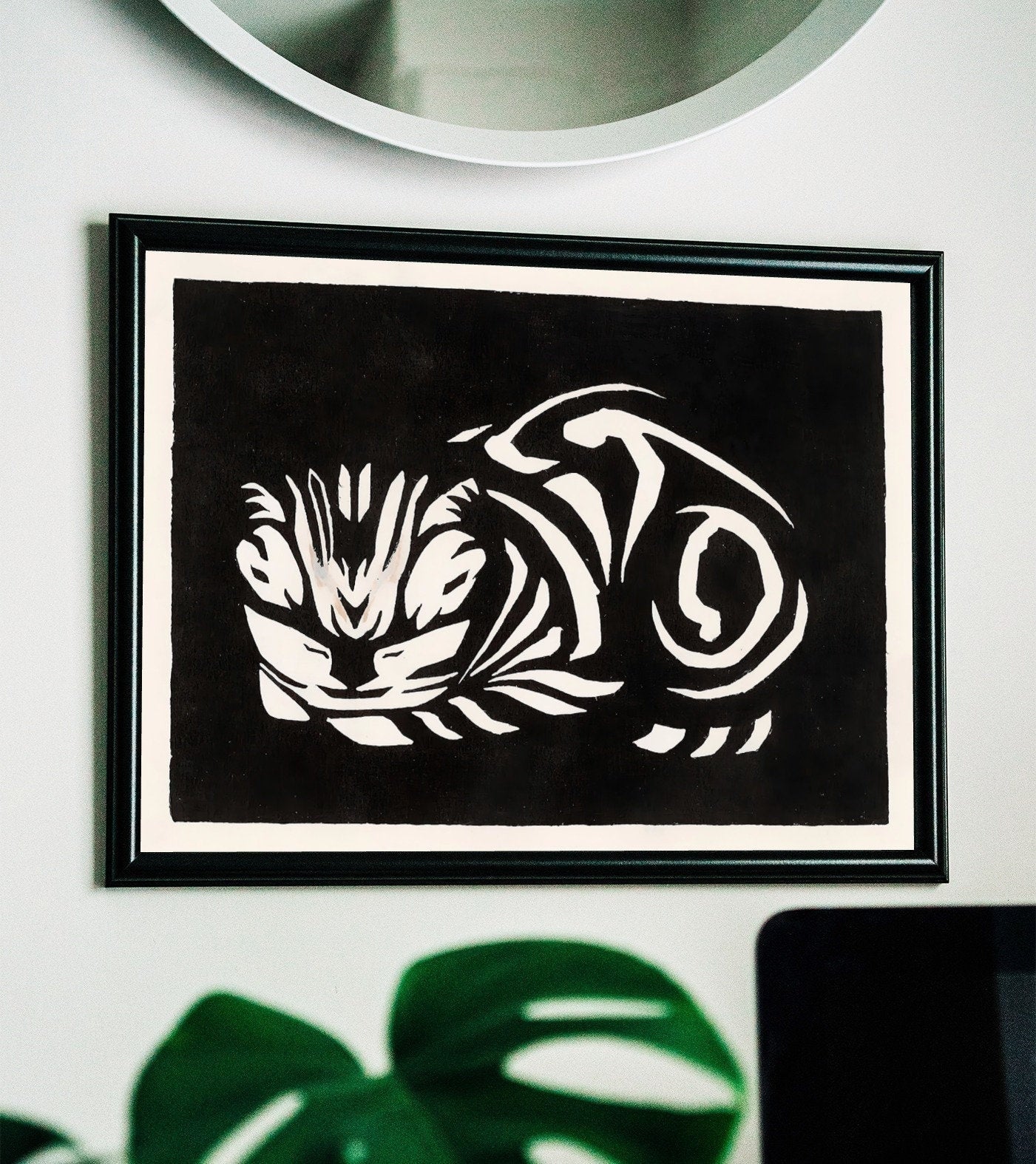Second included artwork preview from Sleeping Cat Vintage Art Nouveau Print Wall Art. Instant Download Cat Painting Retro Julie De Graag Printable Wall Art. Art Nouveau Poster featuring various scenes.