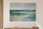 Soft Coastal Landscape. Minimalist Neutral Abstract Painting. Printable Wall Art. Modern Minimalist Poster. Muted Horizon Landscape – Printable Wall Art