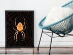 Detail view of artwork from Spider Painting Vintage Art Nouveau Print Wall Art. Instant Download Spider Poster Julie De Graag Printable Wall Art. Art Nouveau Poster. (variation 1)