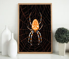 Detail view of artwork from Spider Painting Vintage Art Nouveau Print Wall Art. Instant Download Spider Poster Julie De Graag Printable Wall Art. Art Nouveau Poster. (variation 2)