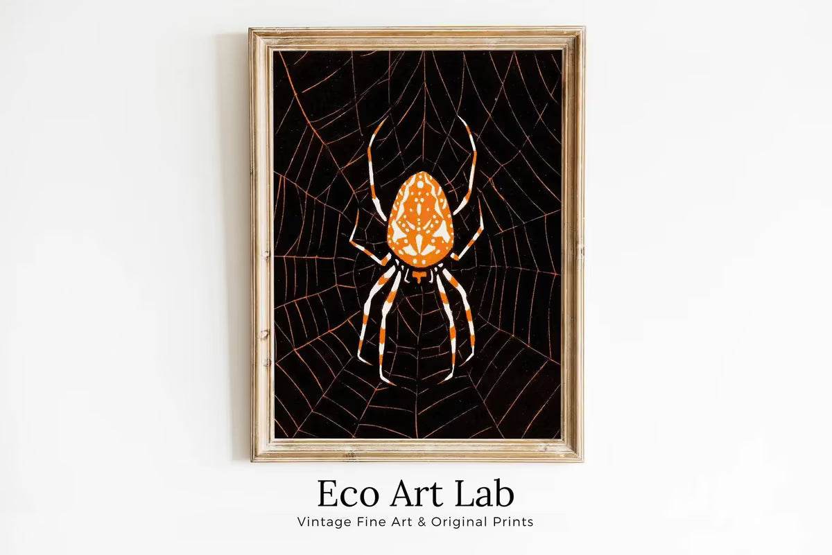 Spider Painting Vintage Art Nouveau Print Wall Art. Instant Download Spider Poster Julie De Graag Printable Wall Art. Art Nouveau Poster – Printable Wall Art