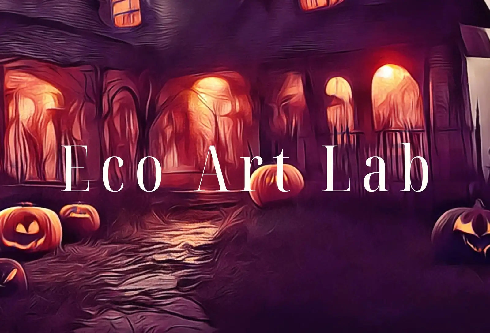 Second included artwork preview from Spooky Haunted House Halloween Print. Halloween Printable Wall Art. Scary Halloween Painting. Instant Download Art Print. Fall Decor featuring various scenes.