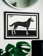 Standing Dog Painting Vintage Art Nouveau Print Wall Art. Instant Download Dog Poster Julie De Graag Printable Wall Art. Art Nouveau Poster – Printable Wall Art