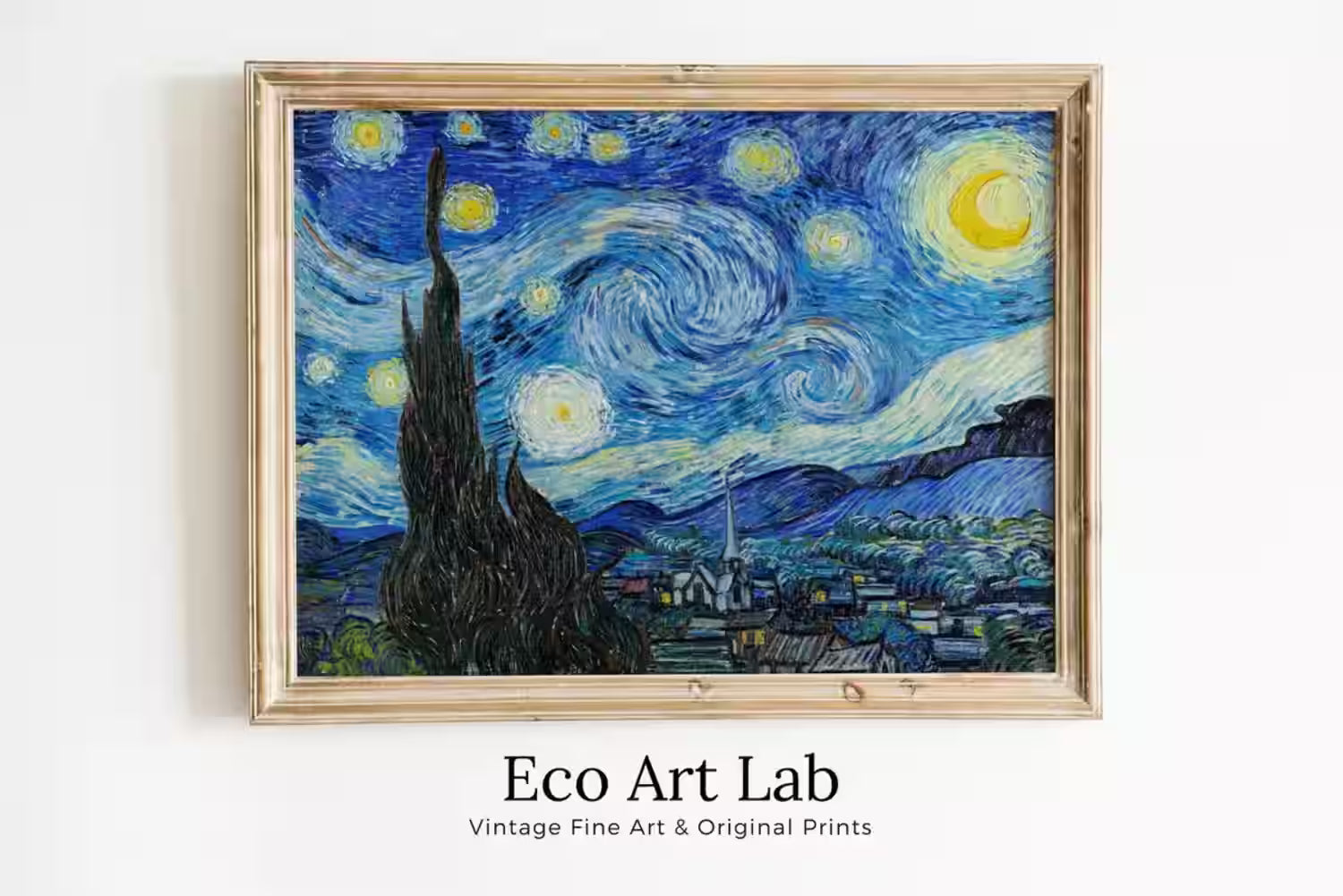 Starry Night by Vincent van Gogh Printable Famous Art Prints