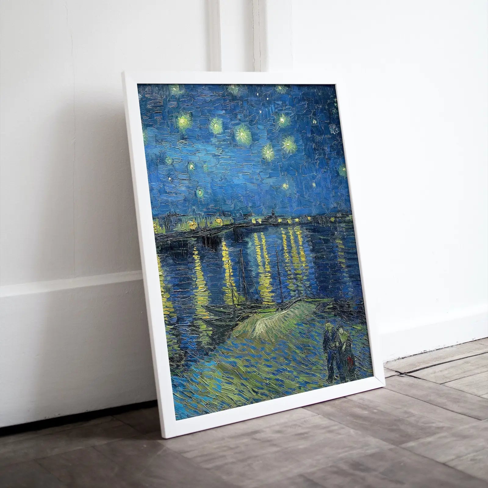 Nuit étoilée sur le Rhône de Vincent van Gogh, art célèbre. Téléchargement instantané de peinture vintage de Van Gogh. Art raffiné