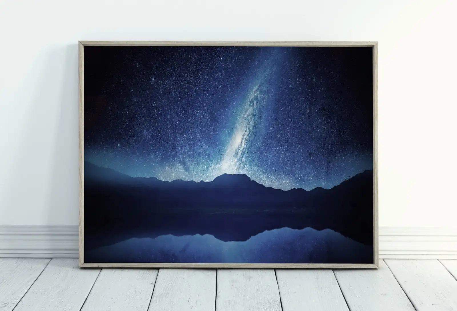 Included artwork preview showing first selection of artworks from Stars at Night over Mountains Landscape Printable Wall Art. Instant Download Night Sky Print Milky Way Celestial Decor. Blue Mountains Art.
