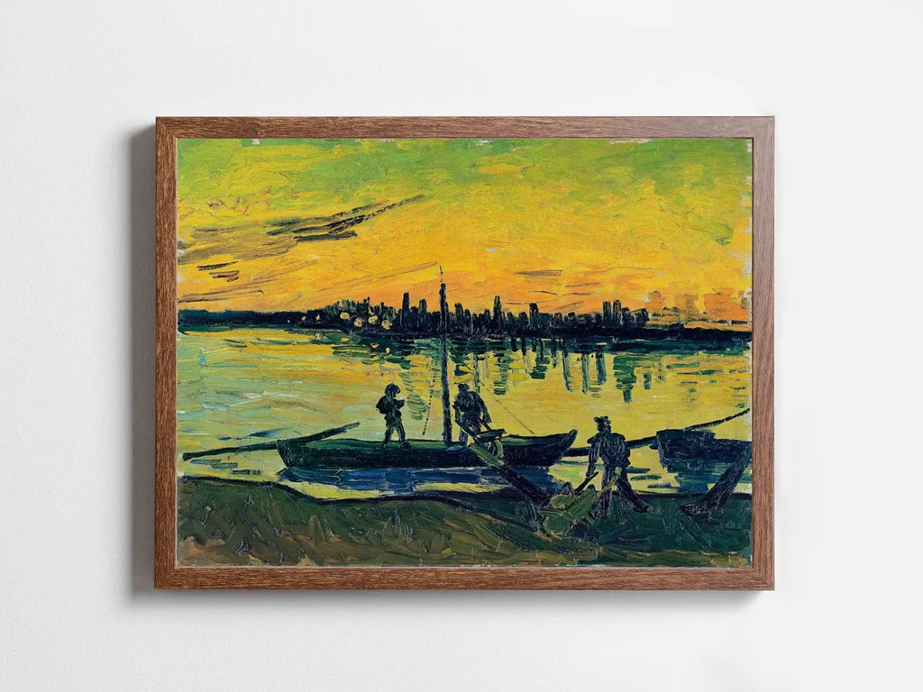 Included artwork preview showing first selection of artworks from Stevedores in Arles. Vincent van Gogh Printable Famous Art Print. Instant Download van Gogh Print. Vintage Nautical Painting. Fine Art Print.