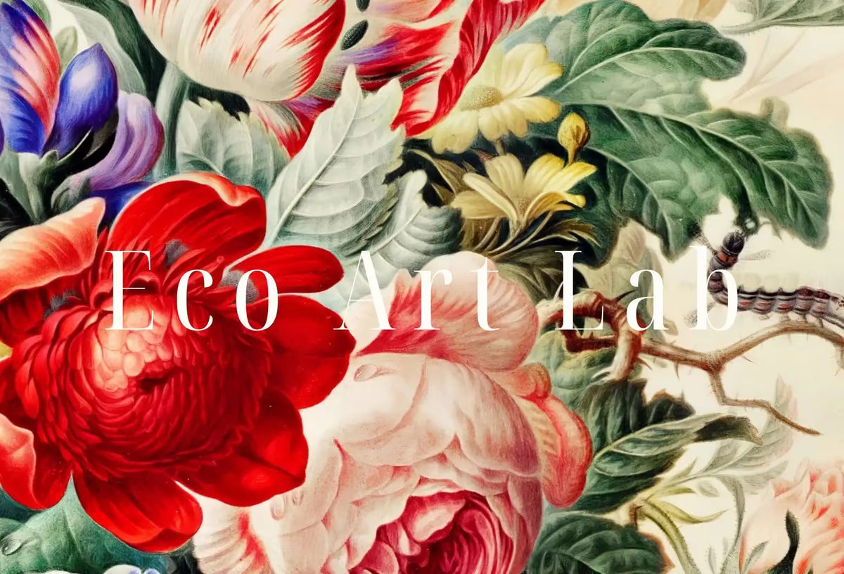 Still Life Botanical Painting Printable Wall Art. Flower in Glass Vase Still Art Vintage Print, Antique Retro Colorful Art. Instant Download – Printable Wall Art