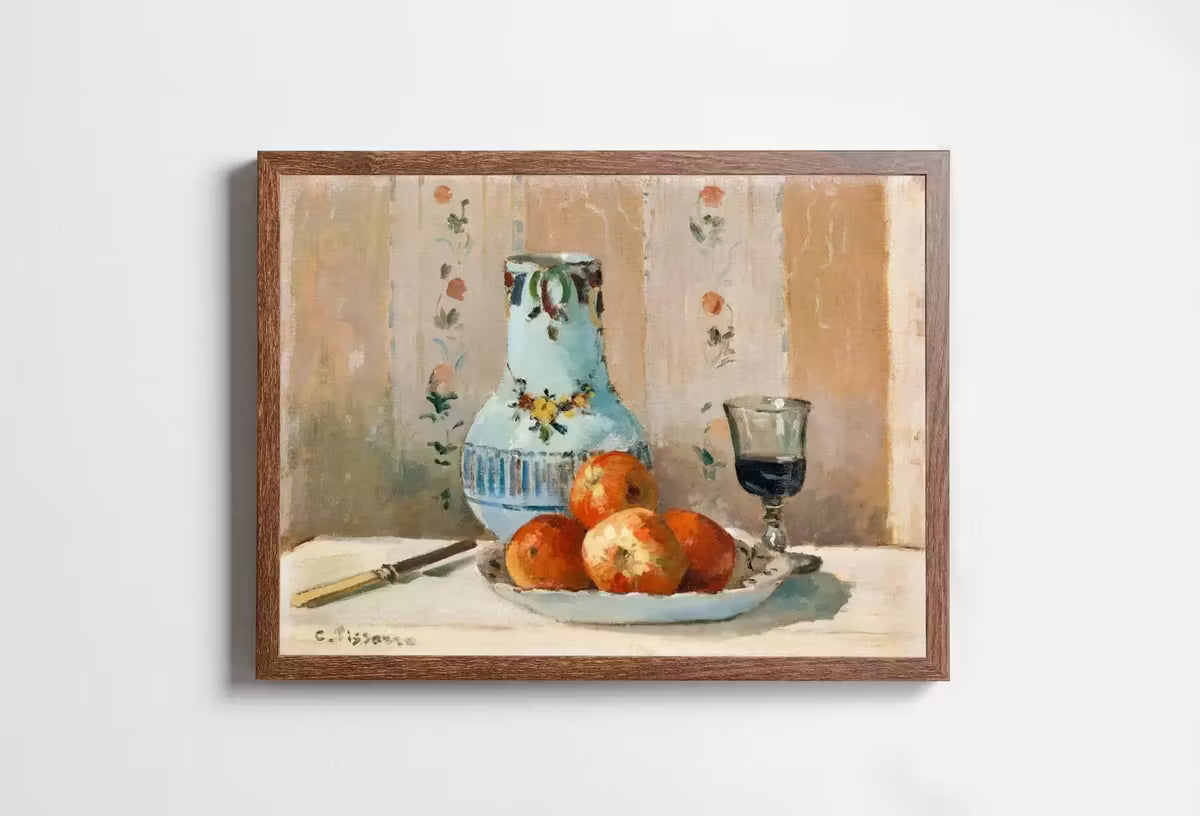 Still Life with Apples and Pitcher Famous Antique Oil Painting. Instant Download Vintage Decor. Art Print Vintage Painting. Printable Art – Printable Wall Art
