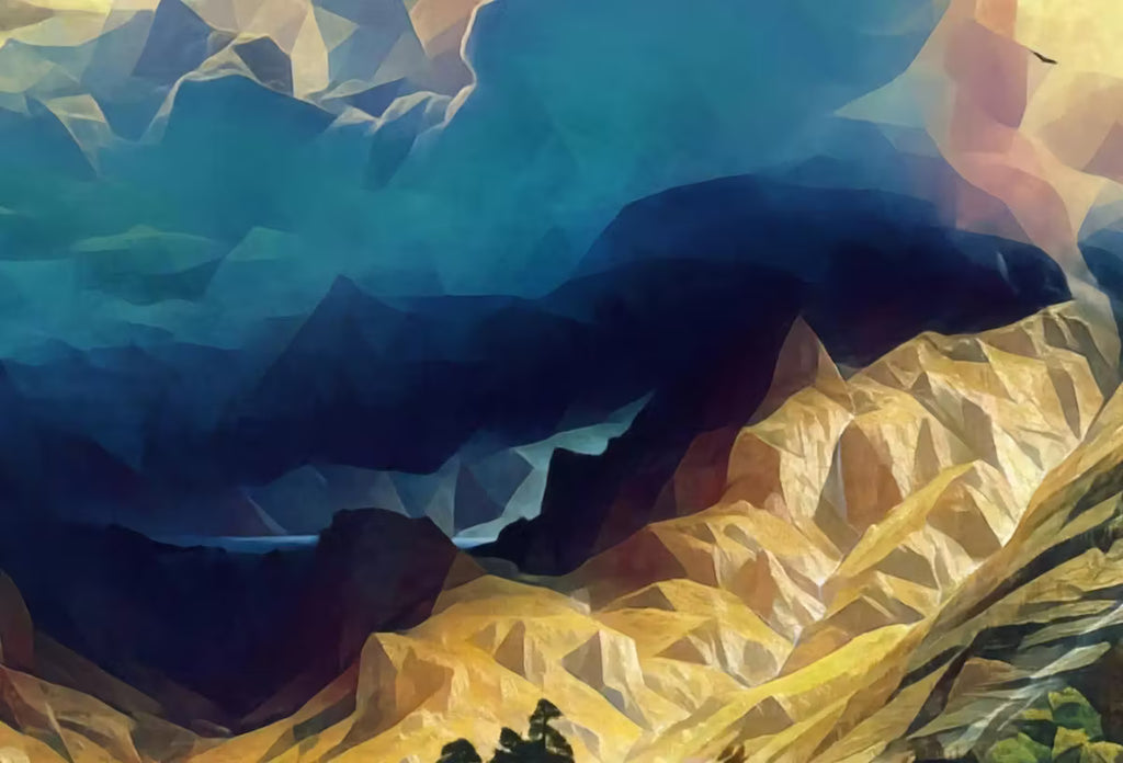 Storm in the Mountains Landscape Painting Frame TV