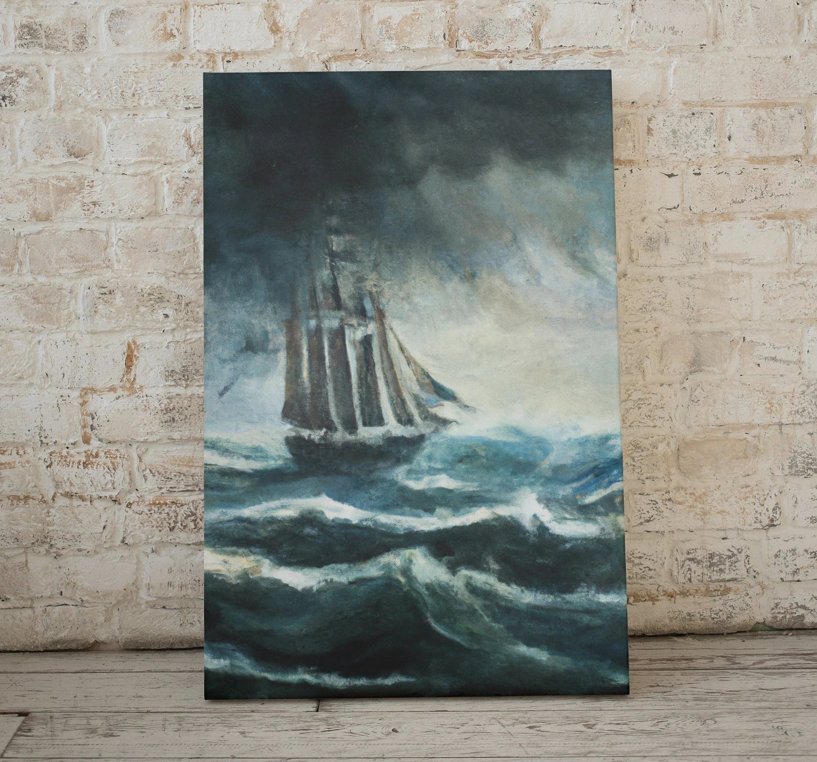 Second included artwork preview from Stormy Sea with Sail Boat At Print. Printable Wall Art. Nautical Wall Decor Sailboat Print Boat Art. Digital Print, Vintage Style Boat Print featuring various scenes.