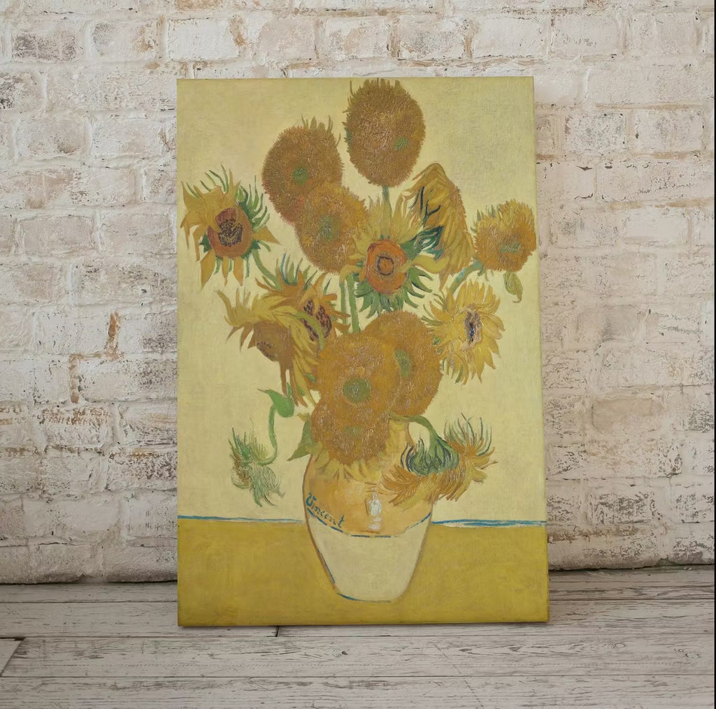 Sunflowers Painting Famous van Gogh Art Print. Instant Download Printable van Gogh Fine Art Sunflowers Vintage Still Life Painting – Printable Wall Art