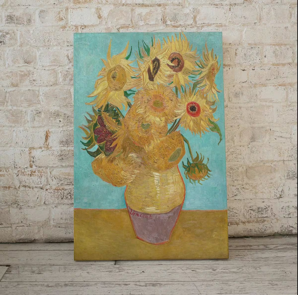 Sunflowers Painting Famous van Gogh Art Print. Instant Download Printable van Gogh Fine Art Vase With Twelve Sunflowers Vintage Painting. – Printable Wall Art