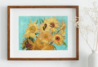 Sunflowers Painting Famous van Gogh Art Print. Instant Download Printable Vase With Twelve Sunflowers Vintage Painting. Van Gogh Fine Art – Printable Wall Art