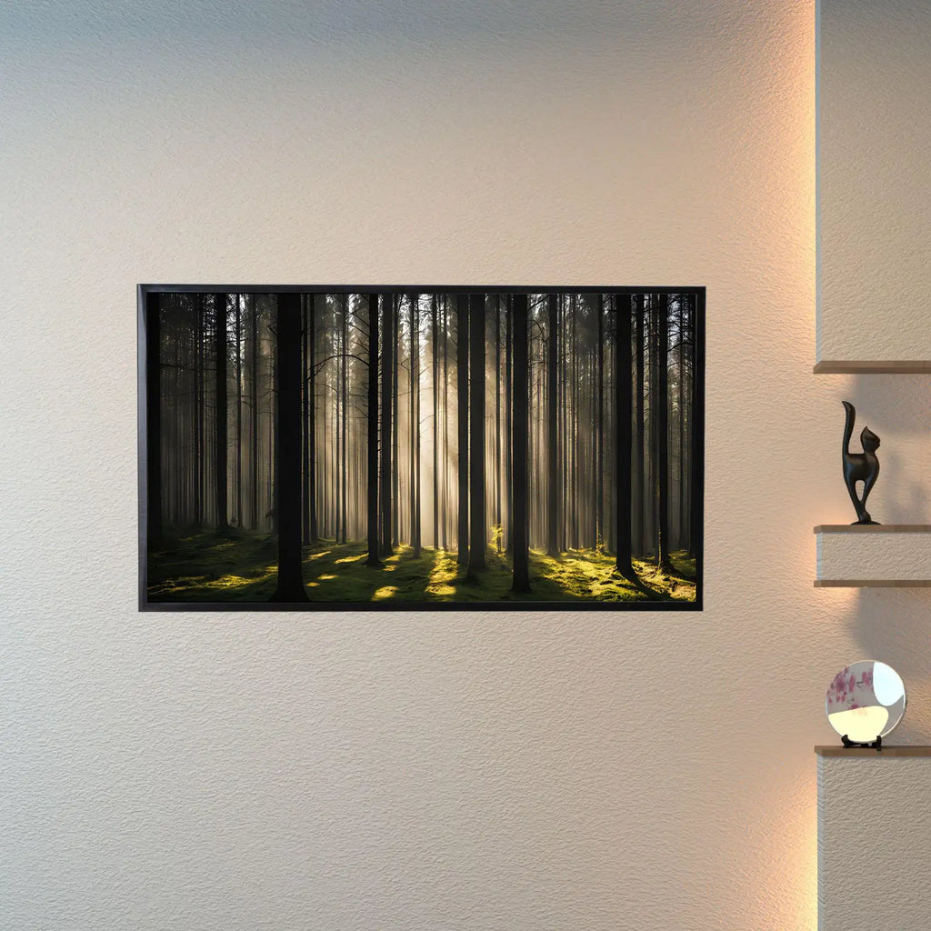 Sunlight Forest Art For Frame TV. Dense Green 4K Nature Scene. Outdoor Landscape Digital Artwork – Frame TV Digital Download Art – Digital Download