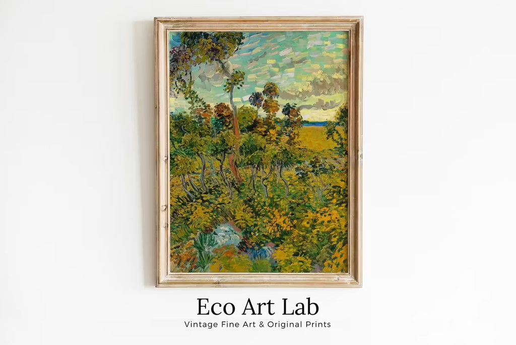 Sunset at Montmajour Vincent van Gogh Printable Famous Landscape Art Print. Instant Download van Gogh Print Vintage Painting Fine Art Print – Printable Wall Art Set