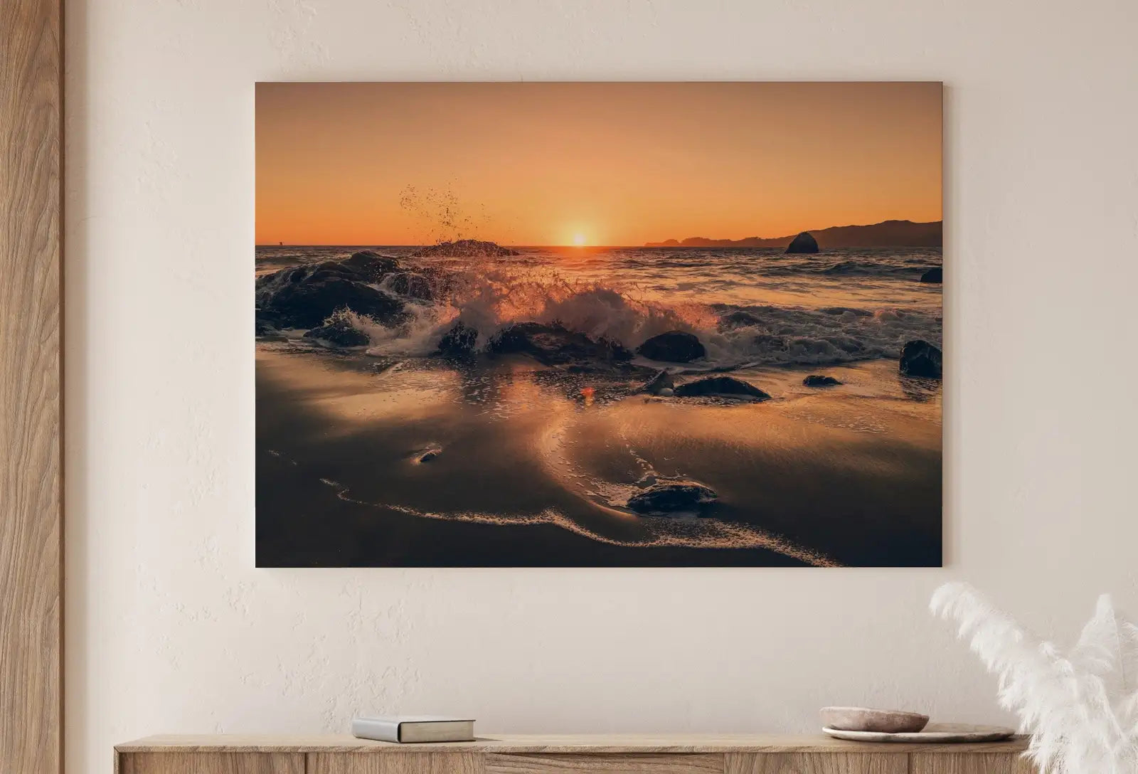 Included artwork preview showing first selection of artworks from Sunset on the Beach View Landscape Photography. Printable Wall Art, Home or Office Nautical Decor. Beach Print Digital Art. Instant Download.