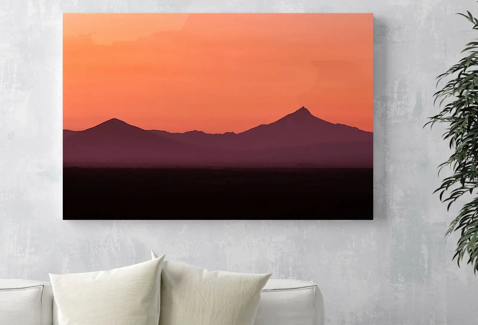 Second included artwork preview from Sunset Over Mountains Abstract Wall Art Digital Print. Abstract Print, Printable Wall Art Instant Download Colorful Decor. Minimalist Poster featuring various scenes.