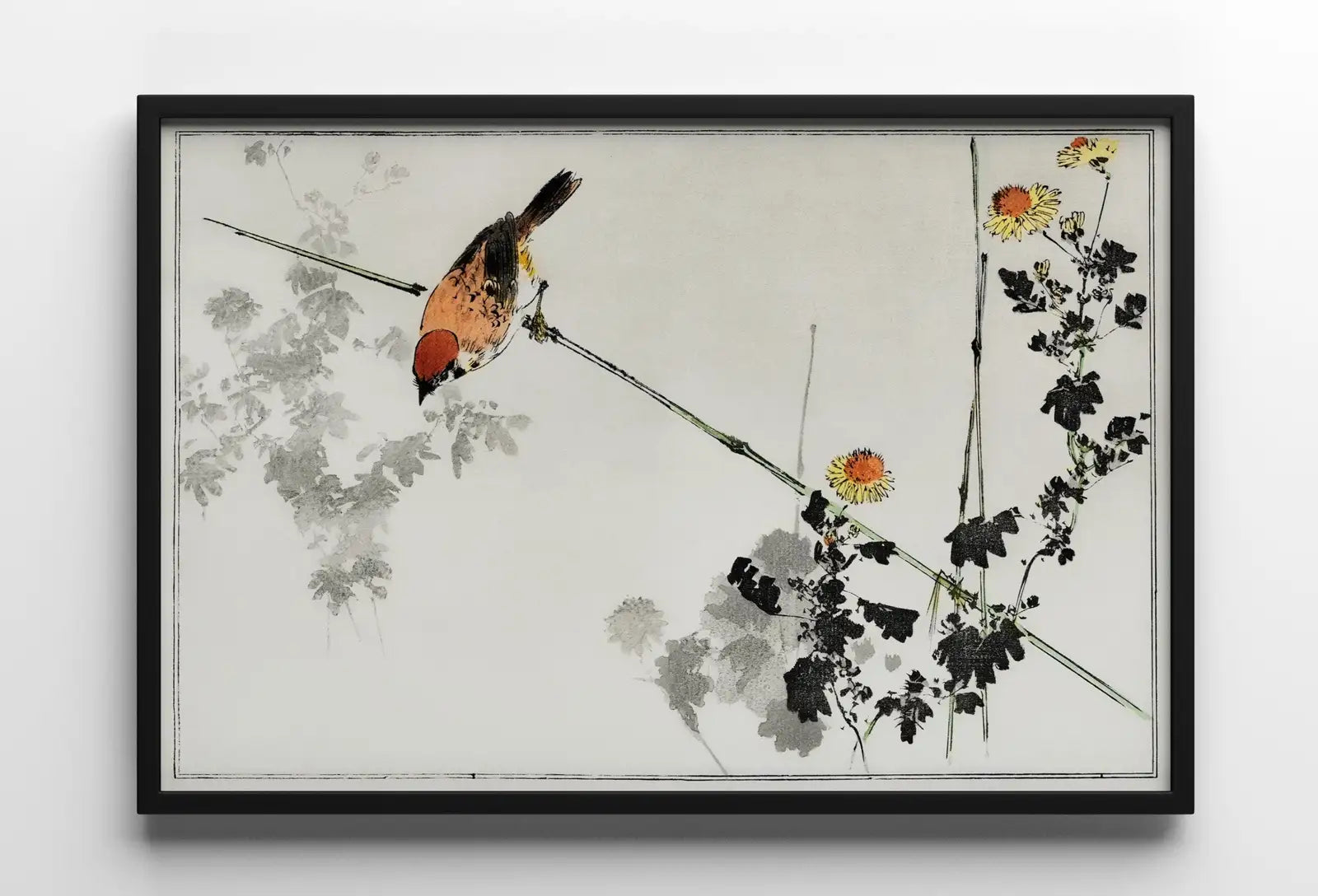 Swallow Bird illustration Vintage Japanese Painting. Japanese Wall Art Printable Poster. 19th Century Japanese Vintage Wall Art, Bird Art – Printable Wall Art Digital Download – Digital Download