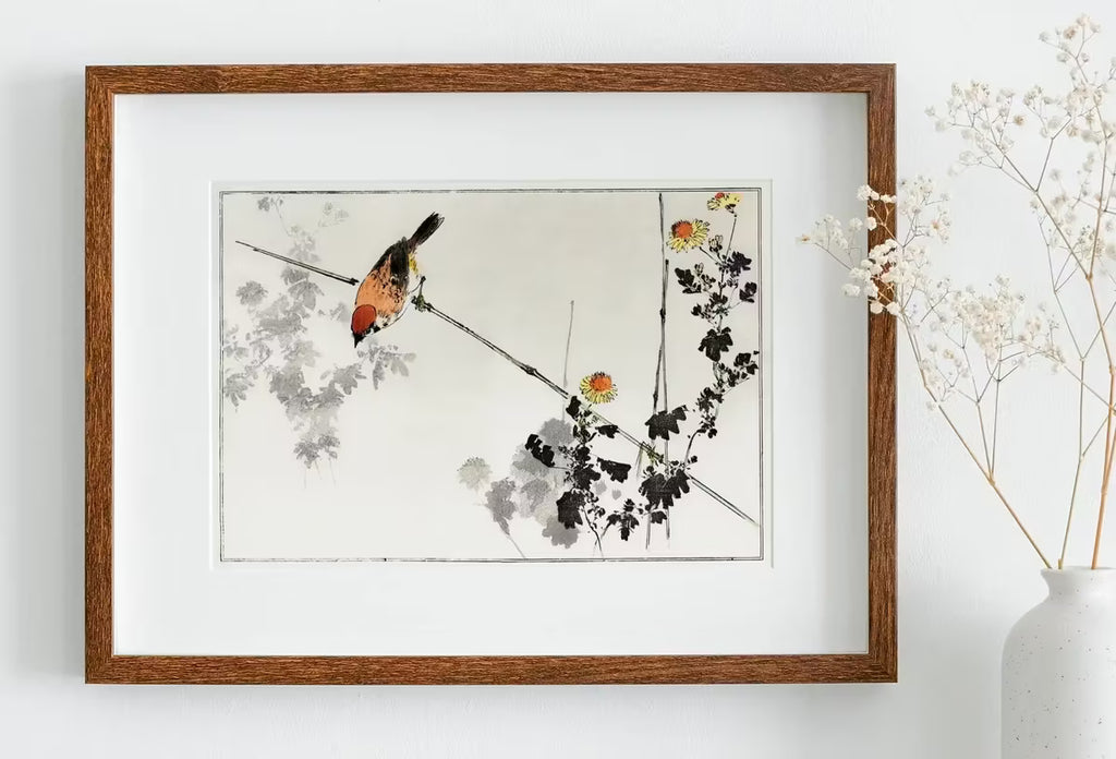 Swallow Bird illustration Vintage Japanese Painting. Japanese Wall Art Printable Poster. 19th Century Japanese Vintage Wall Art, Bird Art – Printable Wall Art