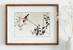 Swallow Bird illustration Vintage Japanese Painting. Japanese Wall Art Printable Poster. 19th Century Japanese Vintage Wall Art, Bird Art – Printable Wall Art Digital Download – Digital Download