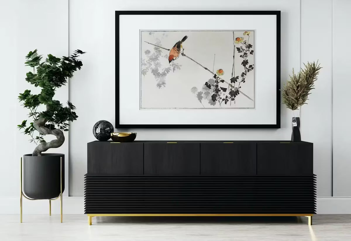 Swallow Bird illustration Vintage Japanese Painting. Japanese Wall Art Printable Poster. 19th Century Japanese Vintage Wall Art, Bird Art – Printable Wall Art