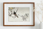 Swallow Bird on Branch Vintage Japanese Painting. Japanese Wall Art Printable Poster. 19th Century Japanese Vintage Wall Art, Bird Asian Art – Printable Wall Art