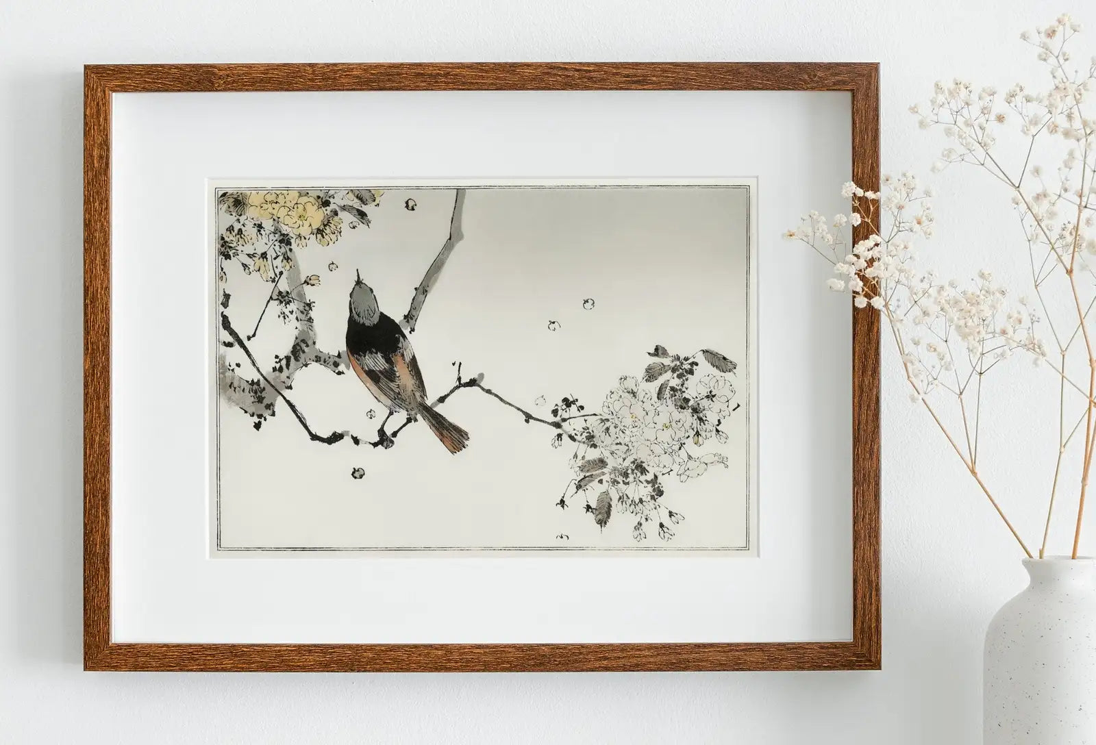 Second included artwork preview from Swallow Bird on Branch Vintage Japanese Painting. Japanese Wall Art Printable Poster. 19th Century Japanese Vintage Wall Art, Bird Asian Art featuring various scenes.