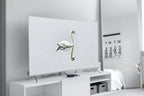 Swan in Clear Waters Frame TV Art, , Digital Art for Tv Swan Decor, White Frame TV Art, Swan Painting – Frame TV  Art