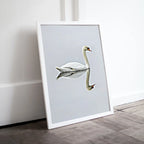 Included artwork preview showing first selection of artworks from Swan Printable Wall Art, Home or Office Decor, Bird Painting Nature Print Digital Art Download.