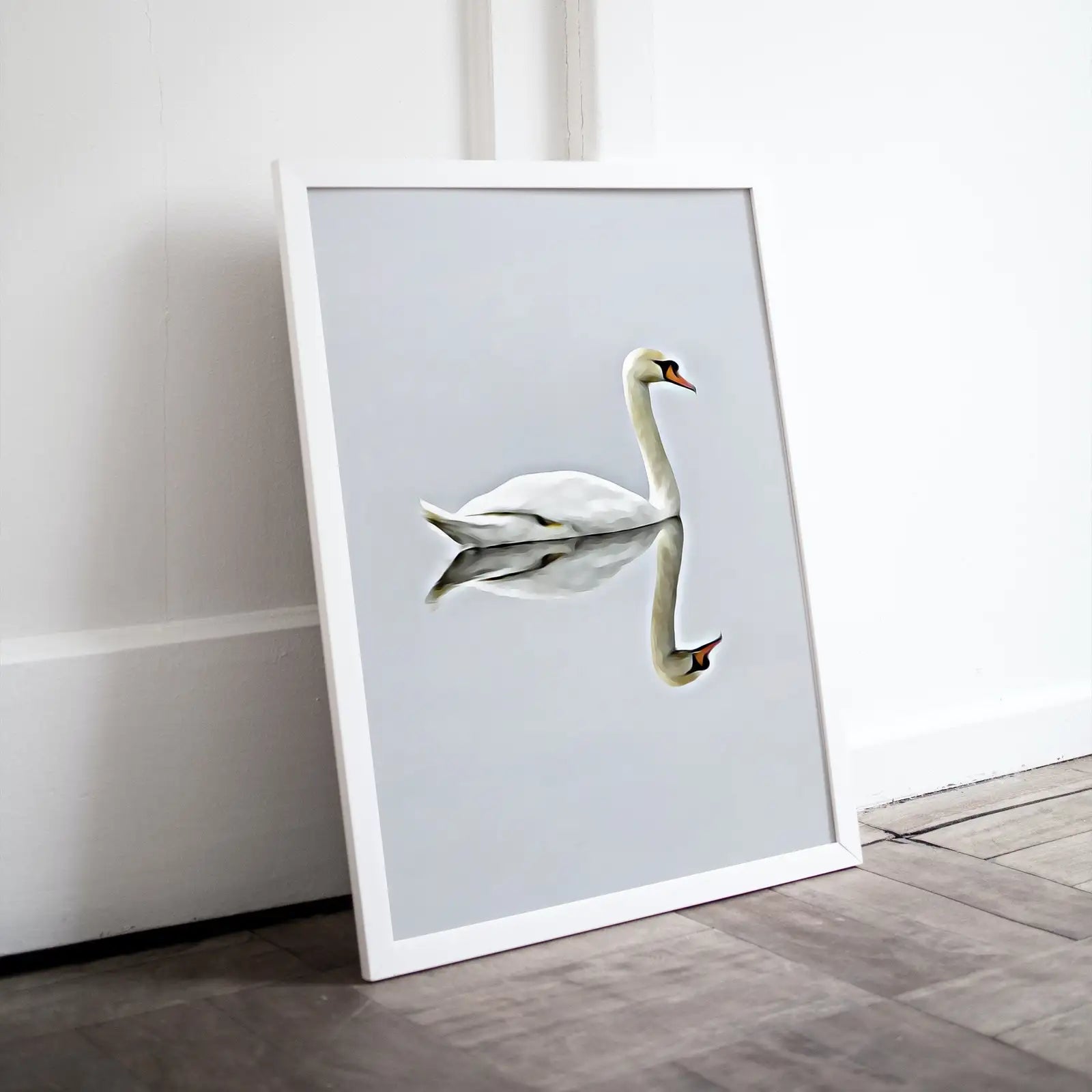 Included artwork preview showing first selection of artworks from Swan Printable Wall Art, Home or Office Decor, Bird Painting Nature Print Digital Art Download.