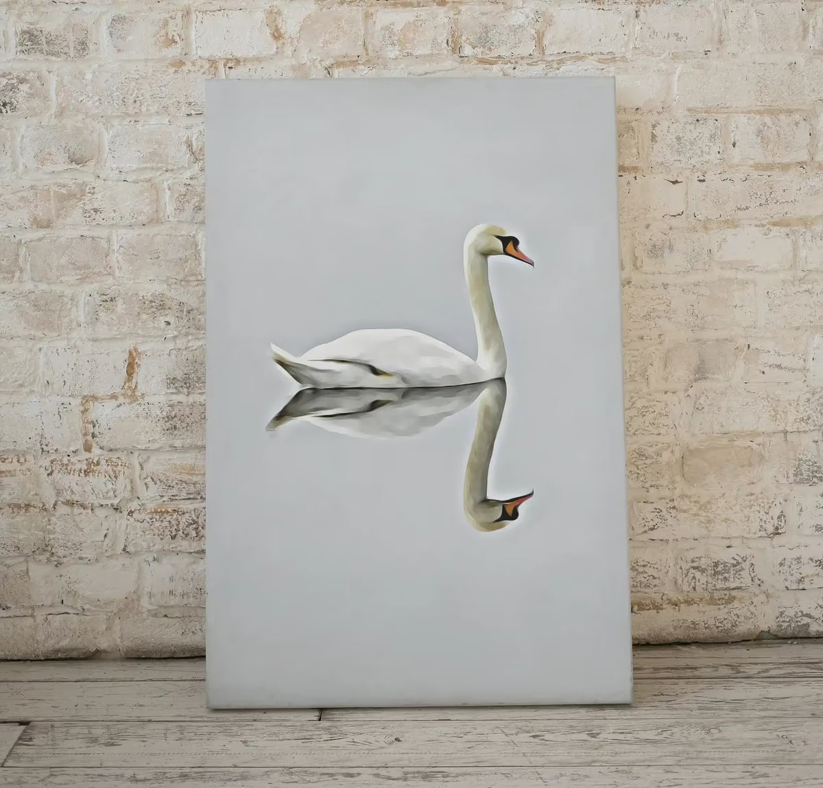 Swan Printable Wall Art, Home or Office Decor, Bird Painting Nature Print Digital Art Download – Printable Wall Art