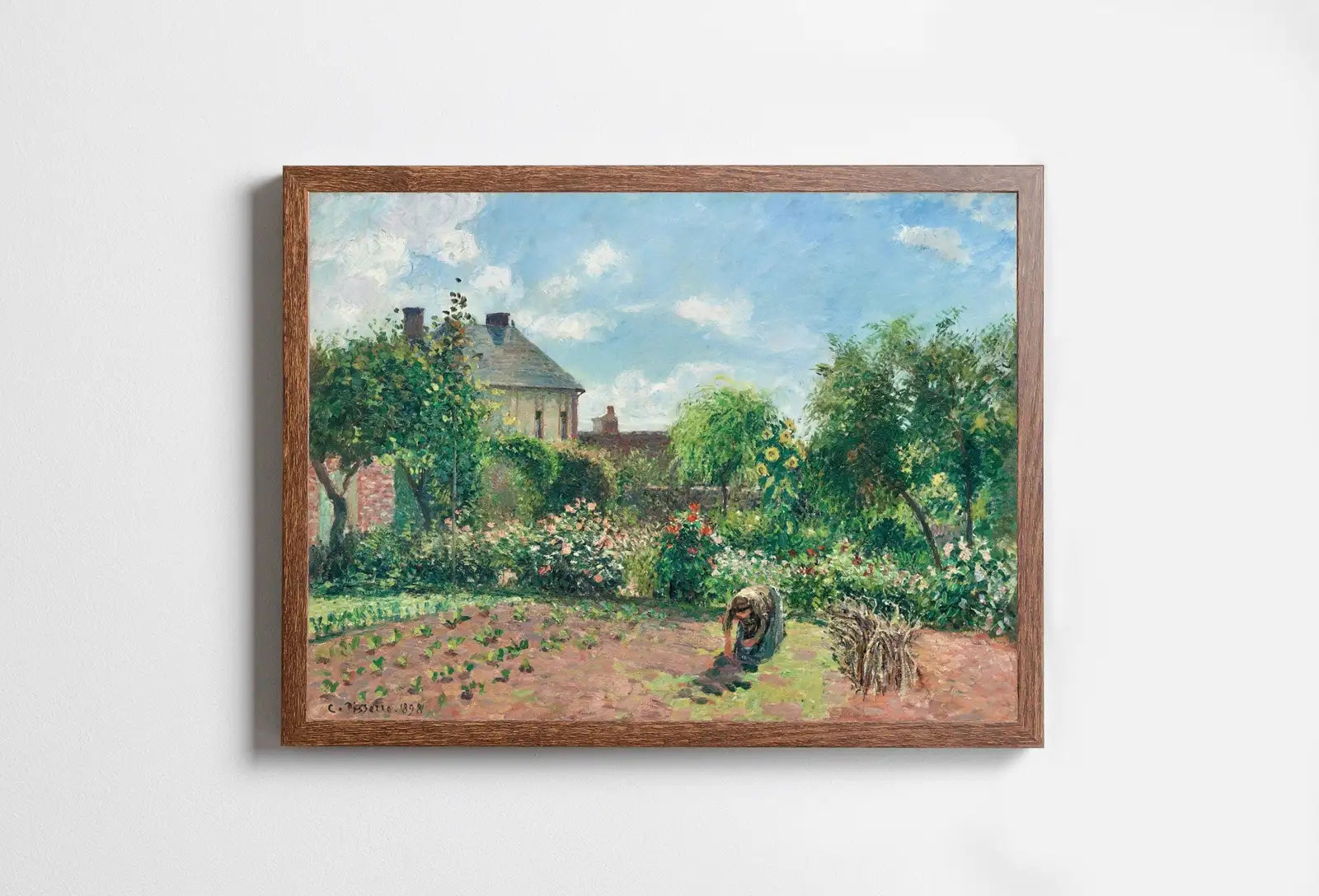 Included artwork preview showing first selection of artworks from The Artist's Garden Famous Impressionist Vintage Painting. Instant Download Vintage Decor. Botanical Print Printable Wall Art. Vintage Decor.