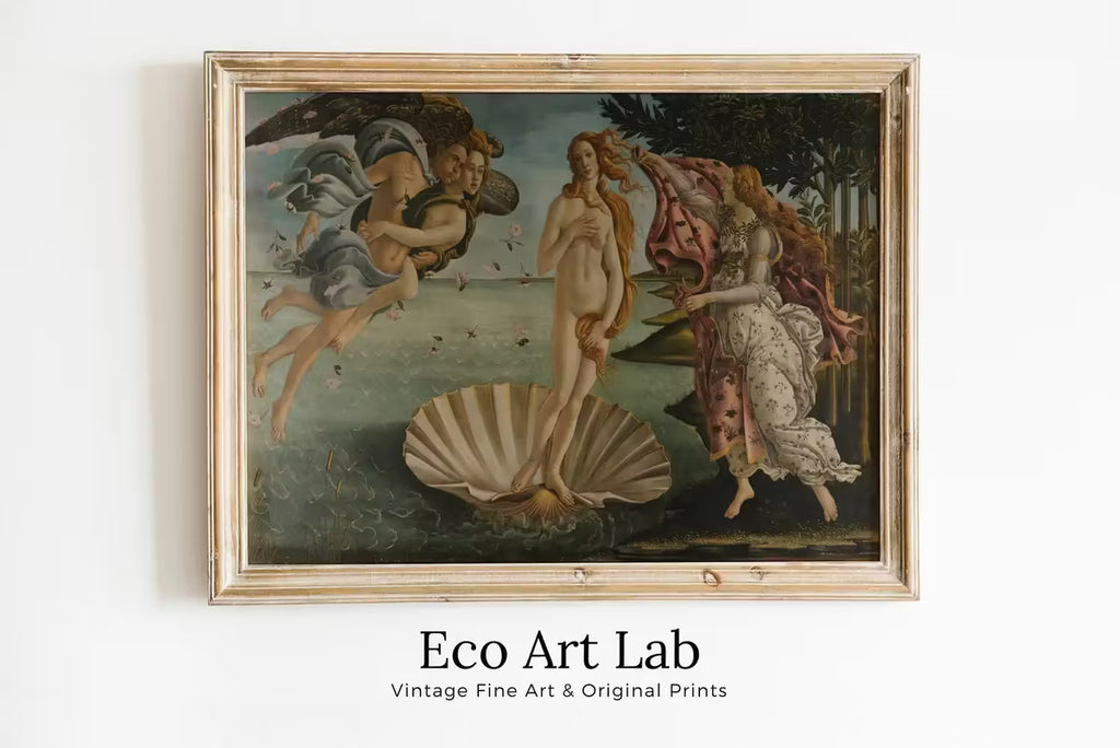 The Birth of Venus Vintage Famous Painting. Ancient Greek Mythology Painting Goddess Art. Antique Greek Mythology Art Printable Digital – Printable Wall Art