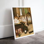 Included artwork preview showing first selection of artworks from The Dancing Class Edgar Degas Famous Painting Printable Art Print. Instant Download Degas Print. Vintage Ballerina Wall Art Digital Download.