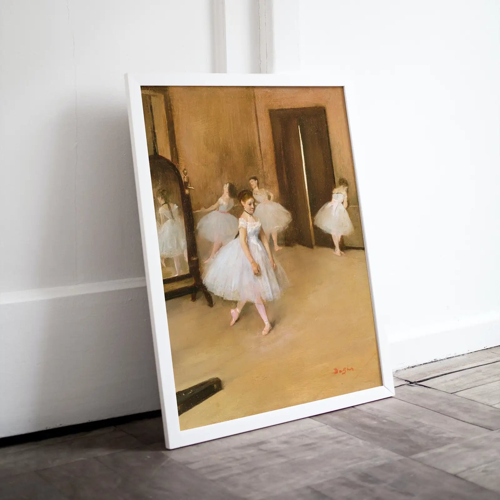 Included artwork preview showing first selection of artworks from The Dancing Class Edgar Degas Painting Famous Printable Art Print. Instant Download Degas Print Vintage Ballerina Wall Art Digital Download.
