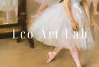 Detail view of artwork from The Dancing Class Edgar Degas Painting Famous Printable Art Print. Instant Download Degas Print Vintage Ballerina Wall Art Digital Download. (variation 2)
