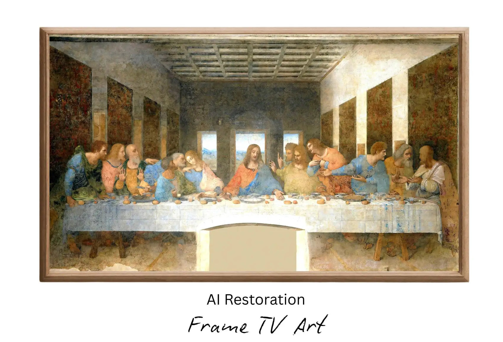 Detail view of artwork from The Last Supper Wall Art. (variation 6)
