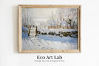 The Magpie Famous Claude Monet Painting. Monet Print Winter Landscape Instant Download Vintage Wall Art. Landscape Painting Printable Art – Printable Wall Art