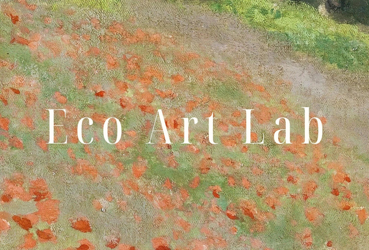 Detail view of artwork from The Poppy Field. Claude Monet Famous Painting. Monet Art. Instant Download Vintage Decor. Vintage Landscape Printable Wall Art. Spring Decor. (variation 2)