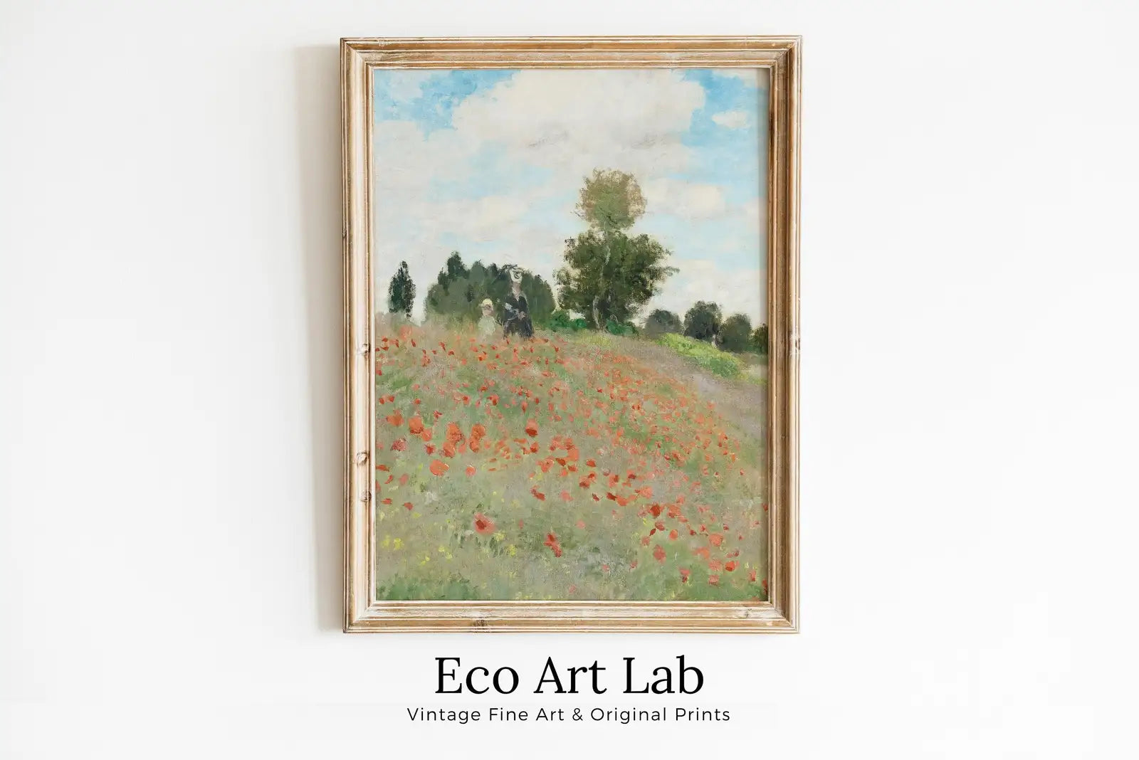 Framed view of The Poppy Field. Claude Monet Famous Painting. Monet Art. Instant Download Vintage Decor. Vintage Landscape Printable Wall Art. Spring Decor – printable wall art digital download.