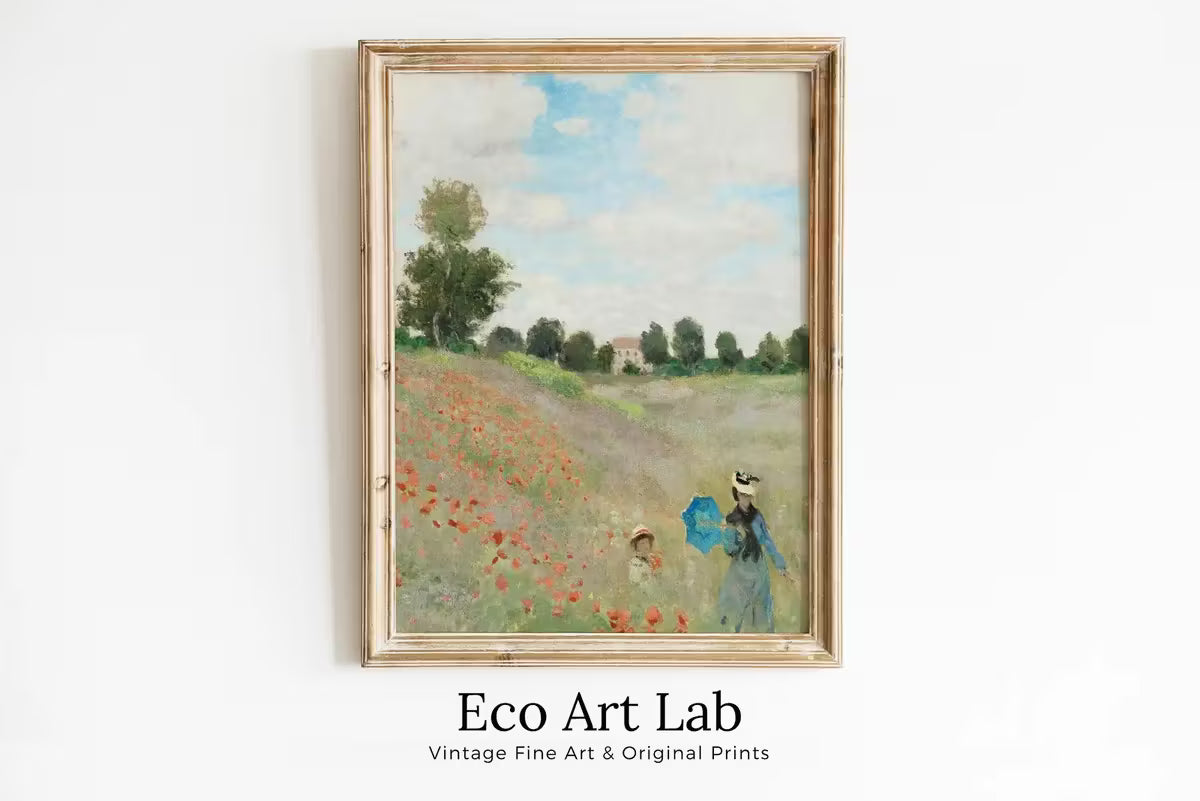 The Poppy Field Claude Monet Painting. Famous Monet Art. Instant Download Vintage Decor. Vintage Landscape Printable Wall Art. Spring Decor – Printable Wall Art