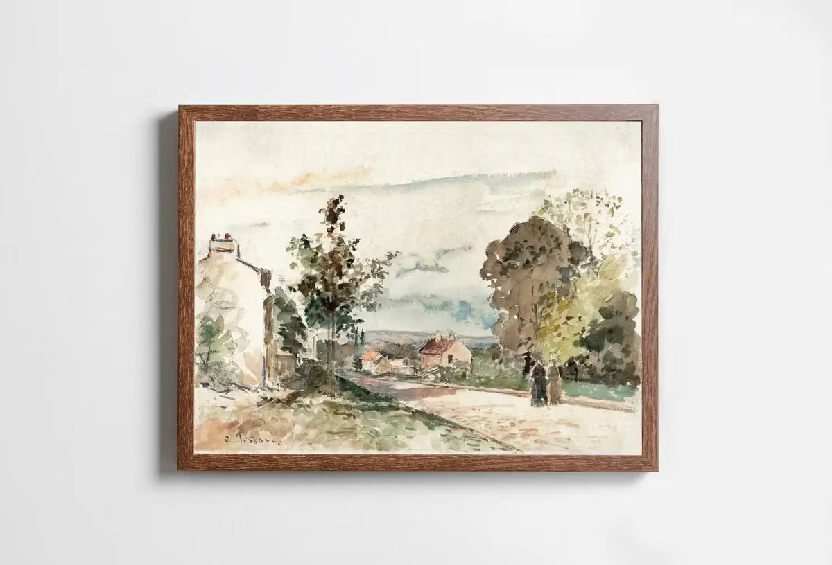 The Road from Versailles Countryside Vintage Wall Decor. Antique Landscape Painting. Country Fine Art Print. Printable Instant Download Art – Printable Wall Art