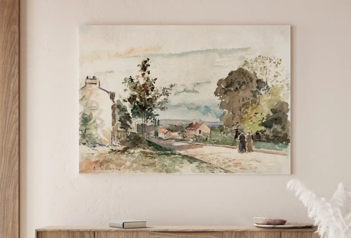 The Road from Versailles Countryside Vintage Wall Decor. Antique Landscape Painting. Country Fine Art Print. Printable Instant Download Art – Printable Wall Art